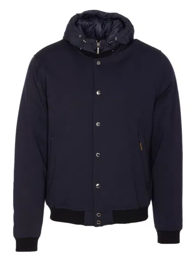 Moorer Padded Jacket With Removable Hood And Zip Pockets