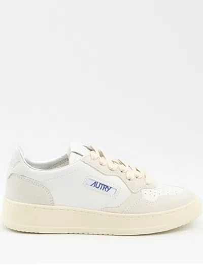 Autry Medalist Sneakers In Leather With Suede Inserts