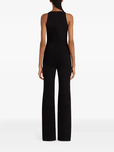Courrèges Sleeveless Bootcut Jumpsuit In Black