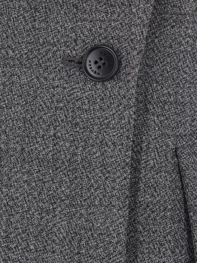 Alexander Mcqueen T-bar Lace Detailed Jacket In Gray