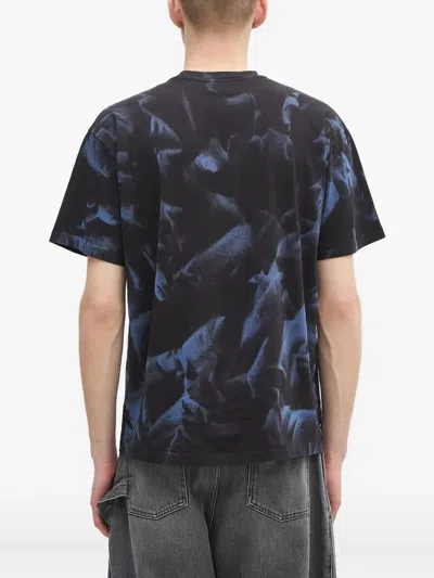 Aries Women S Sprayed Trash Cherries T-shirt Black In Blue