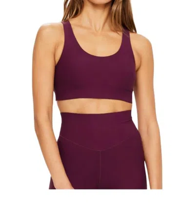 The Upside Peached 25in High Midi Pant In Fig In Purple