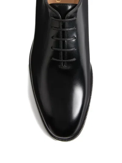 Valentino Garavani Pas Des Dieux Oxford In Leather In Black