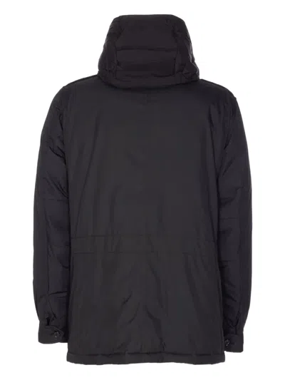 Moorer Quilted Hooded Jacket Removable Hood