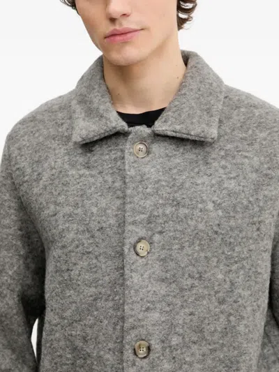 Apc Veste Thais Button Front Jacket In Gray