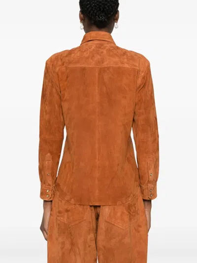 Isabel Marant Delcia Shirt In Brown