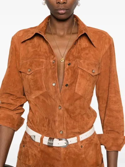 Isabel Marant Delcia Shirt In Brown