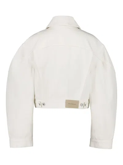 Givenchy Cocoon Denim Jacket In White