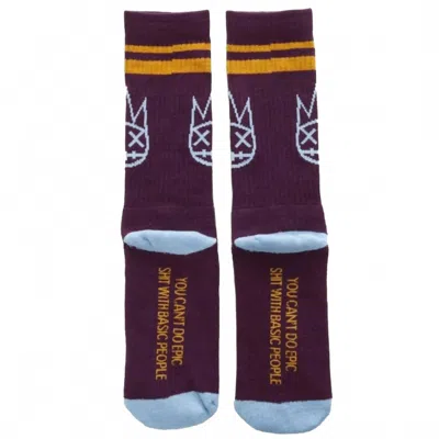 Cult Of Individuality Acai Socks In Burgundy