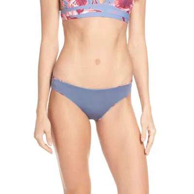 Seafolly Hipster Reversible Bikini Bottom In Radiance Floral In Blue