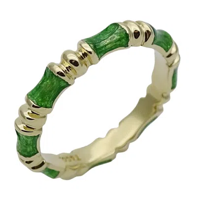 Pre-owned Tiffany & Co Yellow Gold Enamel Yellow Gold (18k) Band Ring ()