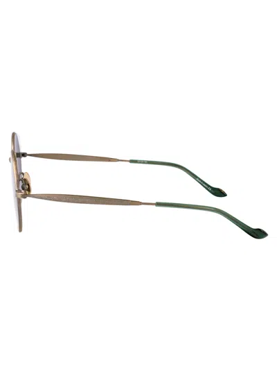 Matsuda Antique Gold - Bottle Green Metal Sunglasses In Gold