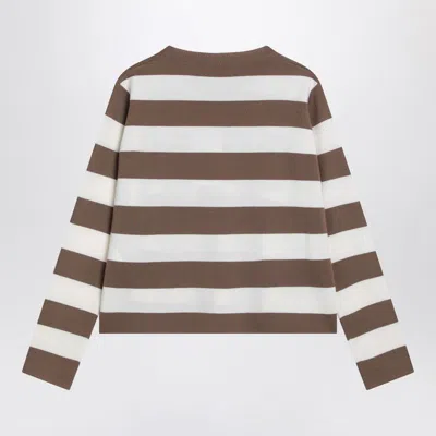 Max Mara 1951 Embroidery Wool Striped Sweater Clothing In Multi