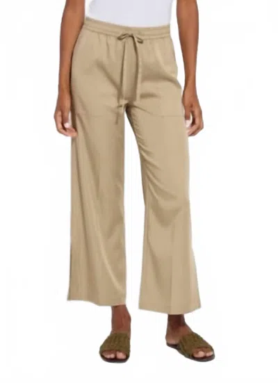 Lyssé Zena Drawstring Ankle Wide Leg In Sandstone