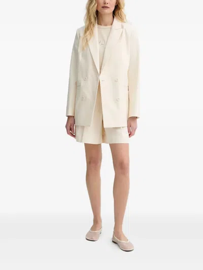 Apc Pleated-detail Tailored Shorts In Neutral