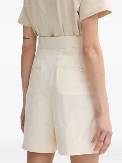 Apc Pleated-detail Tailored Shorts In Neutral