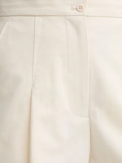Apc Pleated-detail Tailored Shorts In Neutral