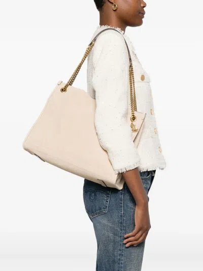 Ralph Lauren Chain-strap Suede Tote Bag