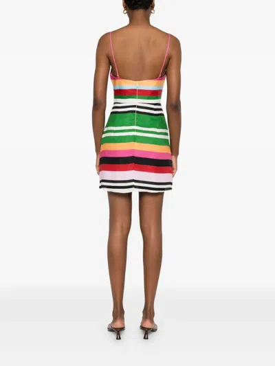 Cala De La Cruz Roma Mini Dress In Multi