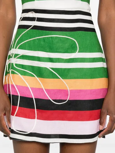 Cala De La Cruz Roma Mini Dress In Multi