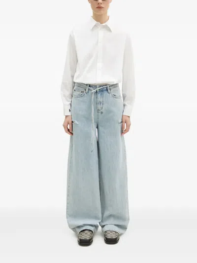 Ksubi Rollin Kut Out Jeans In Blue