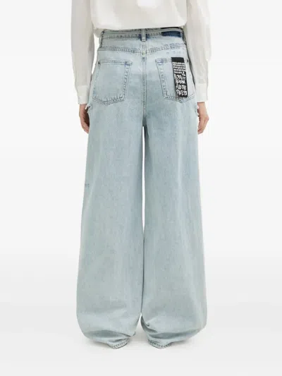 Ksubi Rollin Kut Out Jeans In Blue