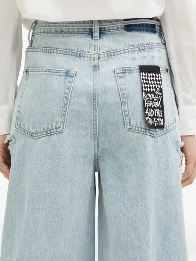 Ksubi Rollin Kut Out Jeans In Blue