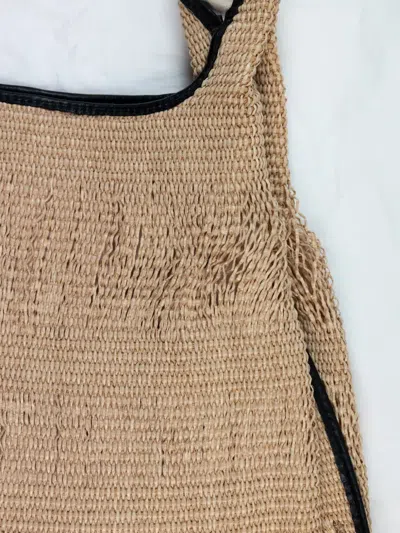 Anita Bilardi Borsa Picasso Sfrangiata Beige