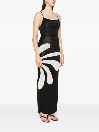 Cala De La Cruz Kim Maxi Dress In Black