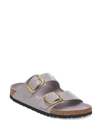 Birkenstock Arizona Big Buckle High Shine Faded Purple Sandal In Gray