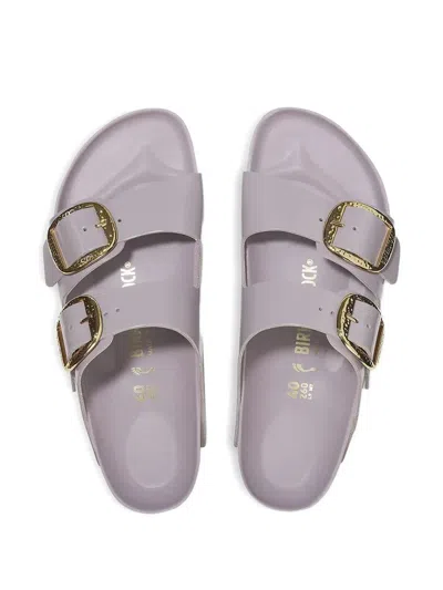 Birkenstock Arizona Big Buckle High Shine Faded Purple Sandal In Gray