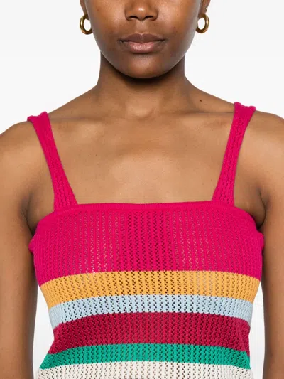 Cala De La Cruz Sun Crop Top In Pink