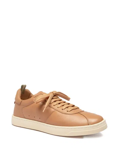 Officine Creative Leather Lace-up Sneakrs In Burgundy