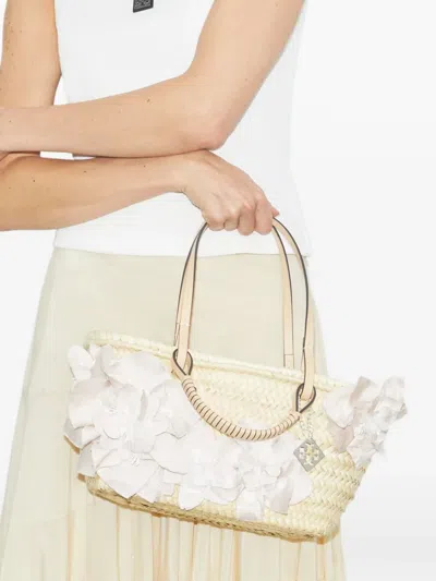 Tory Burch Small Straw Tote Bag