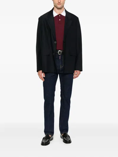 Dsquared2 Logo-patch Jeans In Blue