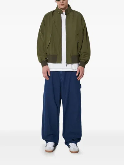 Baracuta G9 Clicker Zip-front Jacket In Green