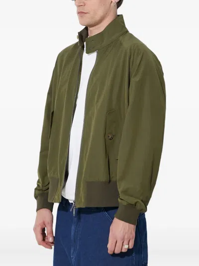 Baracuta G9 Clicker Zip-front Jacket In Green