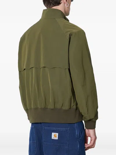 Baracuta G9 Clicker Zip-front Jacket In Green