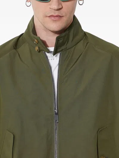 Baracuta G9 Clicker Zip-front Jacket In Green