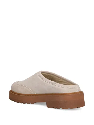 Diemme Maggiore Embroidered Mules In Neutral