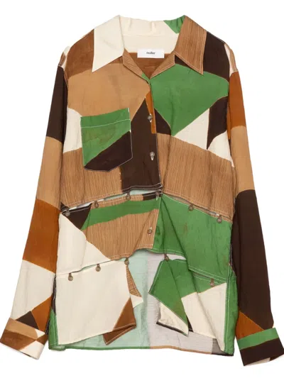 Muller Of Yoshiokubo Geometric-print Shirt