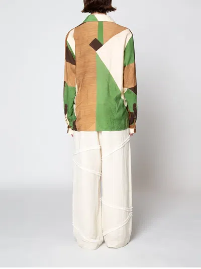 Muller Of Yoshiokubo Geometric-print Shirt