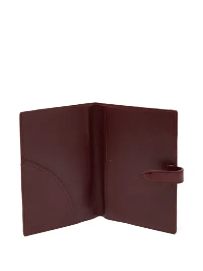 Pre-owned Burberry Heart Nova Check Leather Agenda Cover