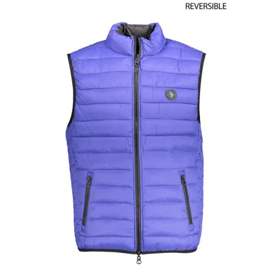 U.s. Polo Assn Blue Nylon Men Jacket In Blue