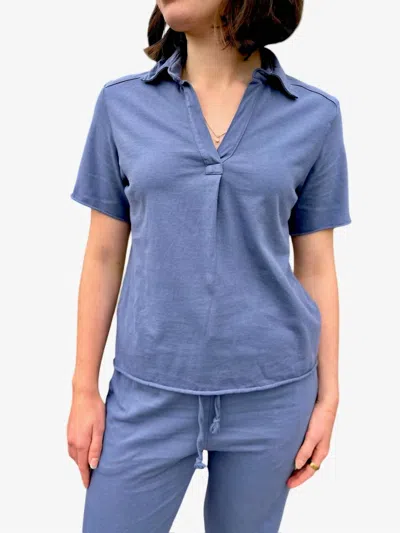 Luna Luz Pony Short Sleeve Polo In Dusk