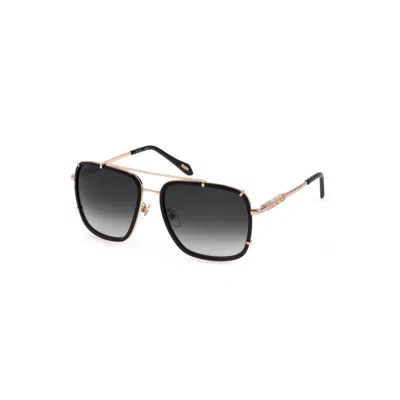 Just Cavalli Black Metal Sunglasses In Black