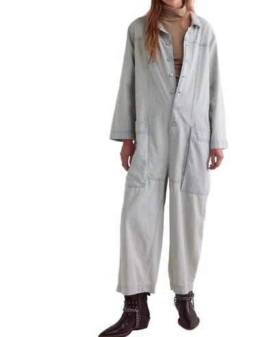 Free People Margarita Jumpsuit In Light Blue In Neutral