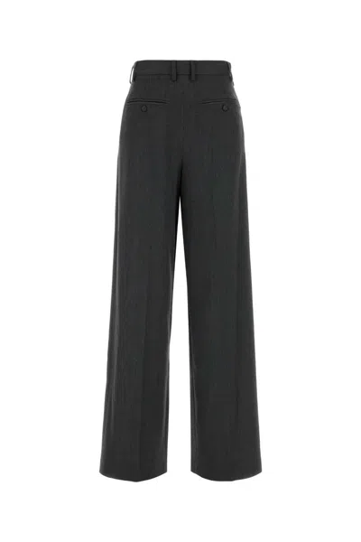 Mm6 Maison Margiela Dark Grey Stretch Twill Pant In Gray