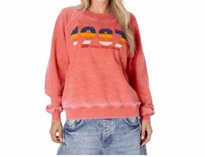 Prince Peter 1987 Peak Performer Burnout Sweater In Pink In Pink