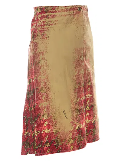 Pre-owned Roberto Cavalli Vintage  Houndstooth-print Skirt